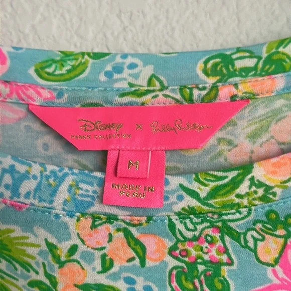 New! DISNEY X LILLY PULITZER long sleeve top M - Picture 3 of 8